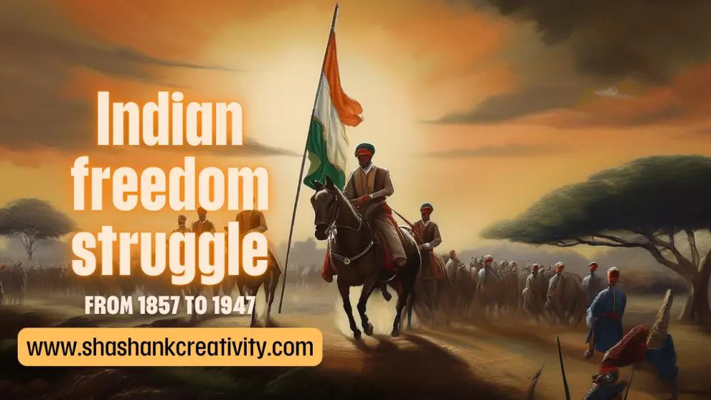  Indian Freedom struggle from 1857 to 1947